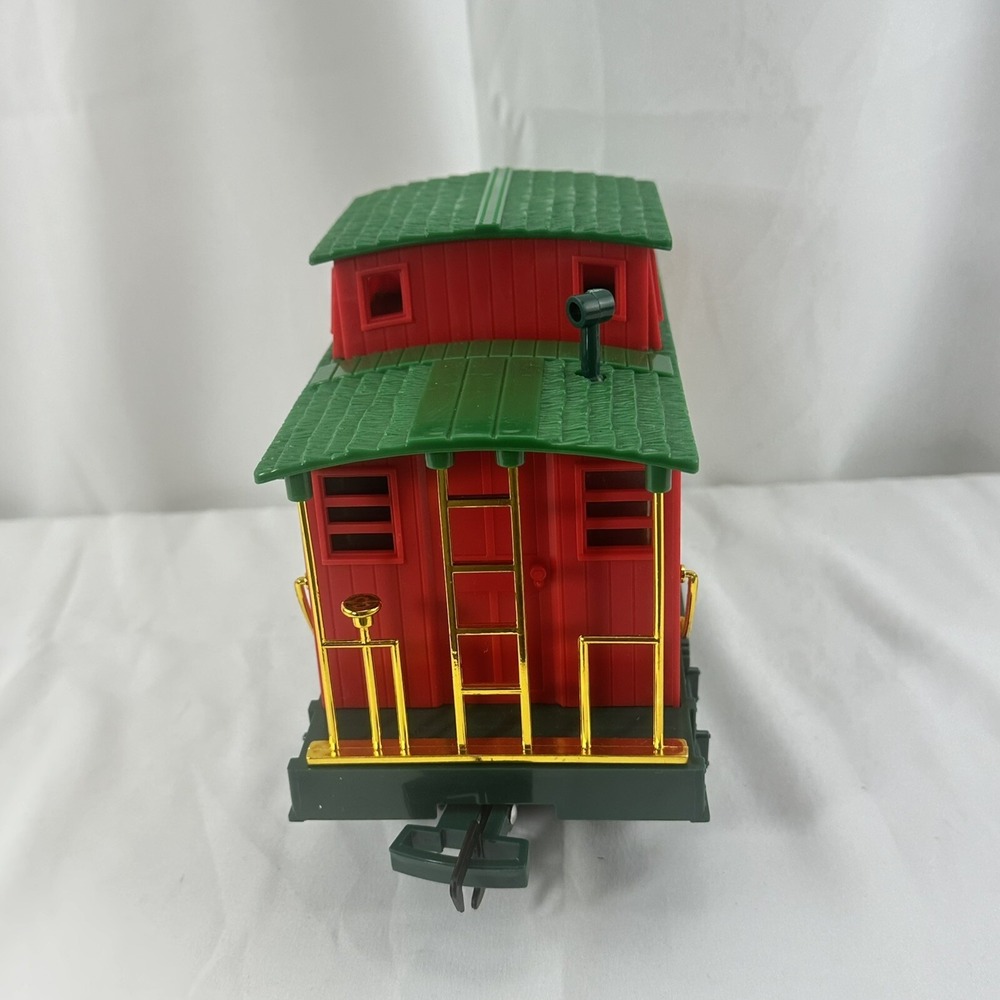 Eztec North Pole Express Caboose Train Car Light-Up Red Green Gold Christmas - Picture 4 of 7